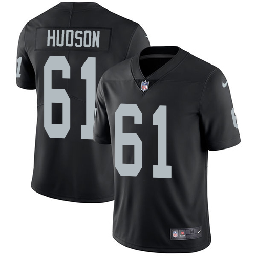 Nike Raiders #61 Rodney Hudson Black Team Color Men's Stitched NFL Vapor Untouchable Limited Jersey